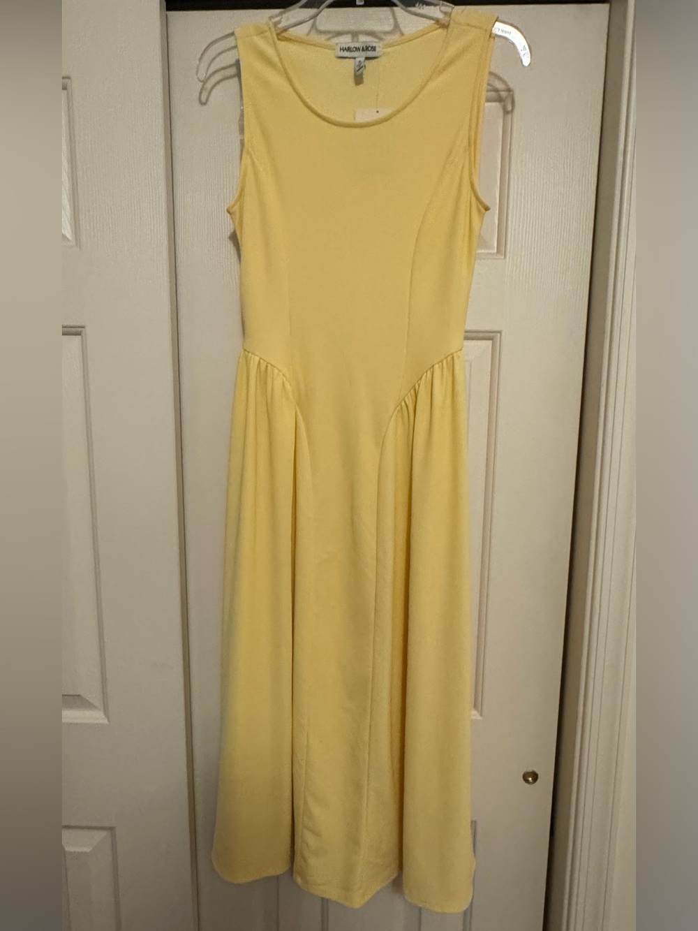 Harlow & Rose Yellow Midi Dress